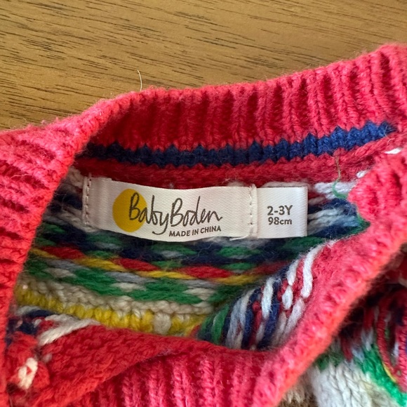 Baby Boden Multicolor Knit Sweater 2-3T - Picture 5 of 7
